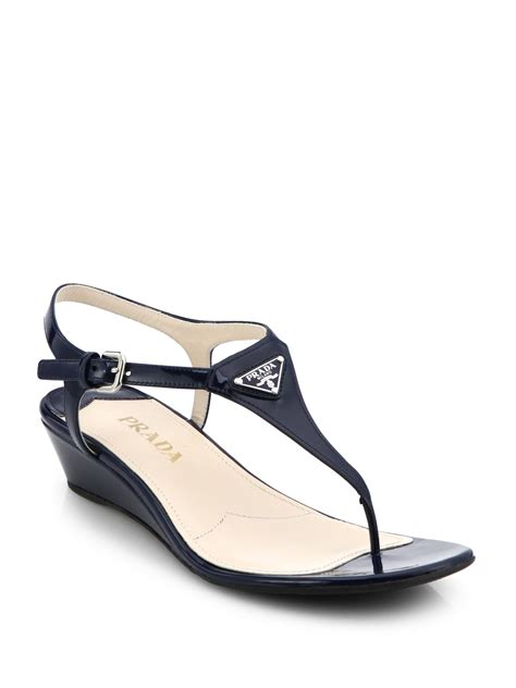 prada leather thong heel sandals|prada denim sandals.